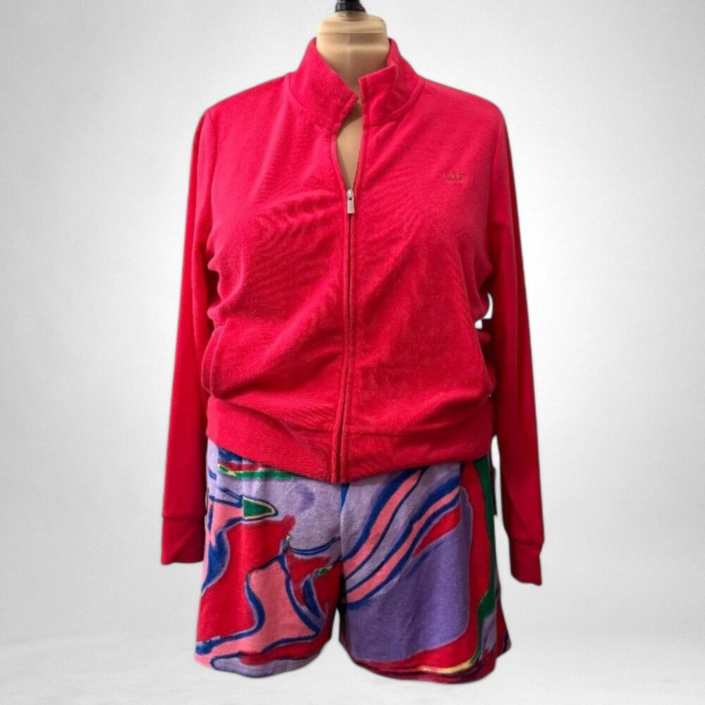 JUICY By Juicy Couture Womens Long Sleeve Terry Cloth Zip Up Jacket NWT! Size 2X